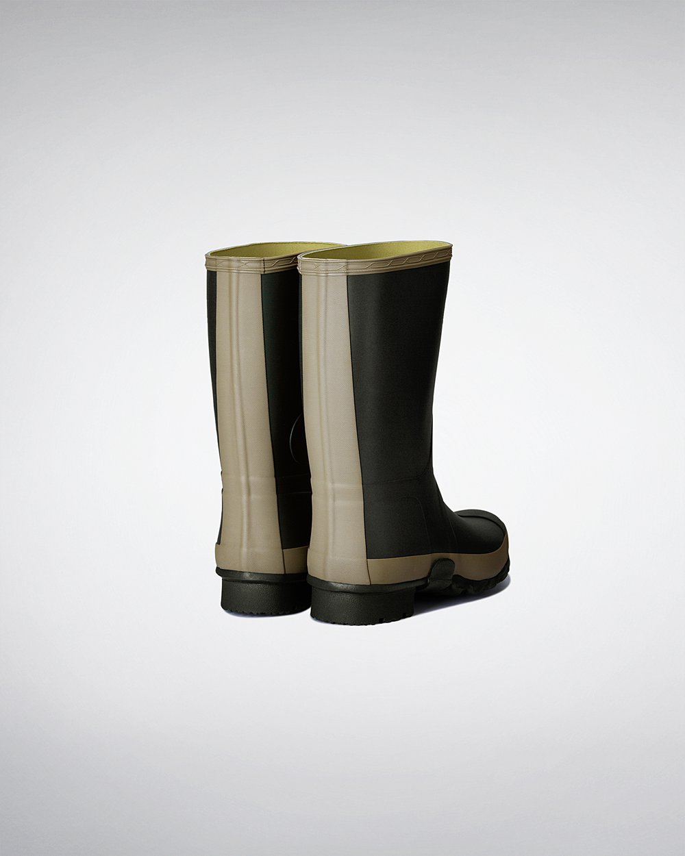 Hunter Gardener Short Rain Boots - Shop Online Mens Dark Olive - RUGKCT045